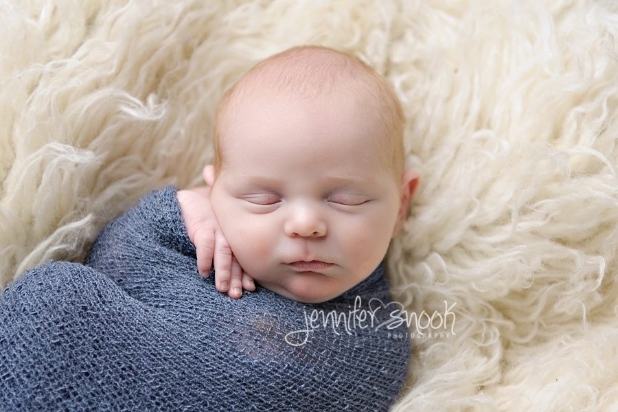 Baby swaddled in wrap